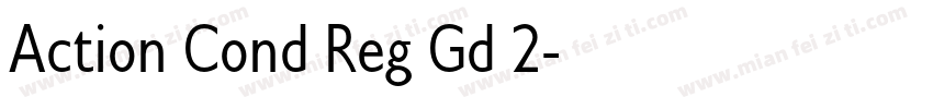 Action Cond Reg Gd 2字体转换